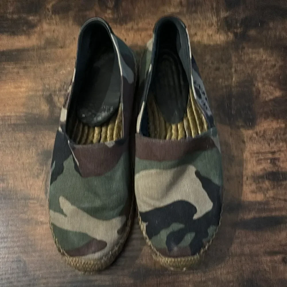 Saint Laurent camouflage print espadrilles size 39